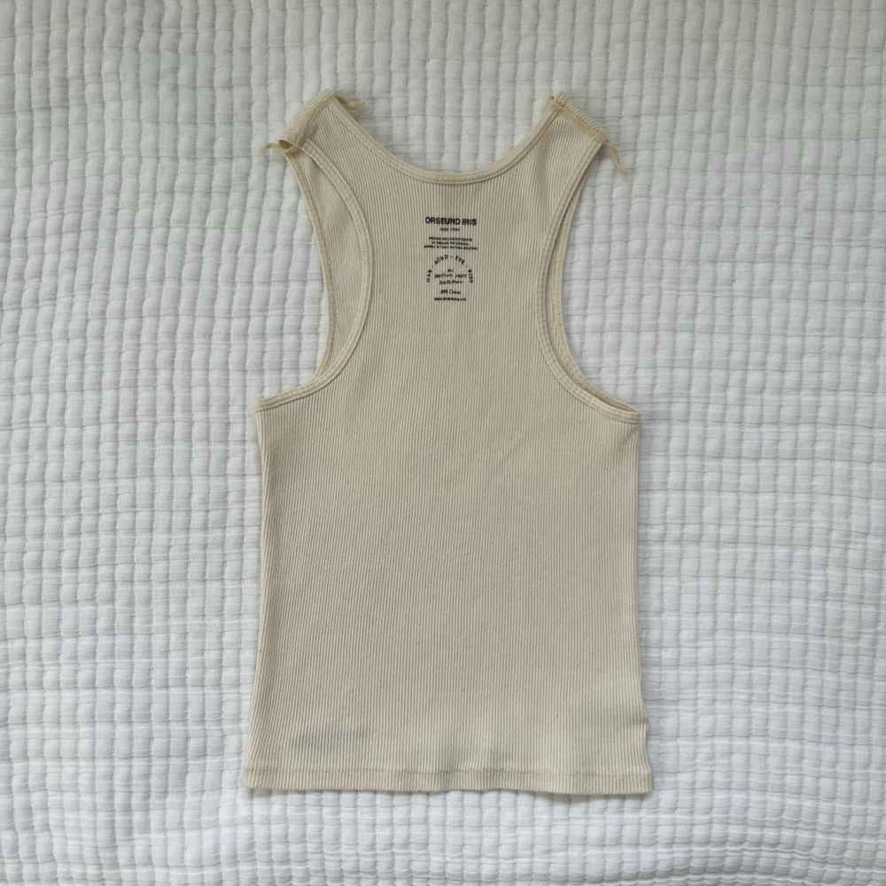 Orseund Iris Cream Basic Tank Top
